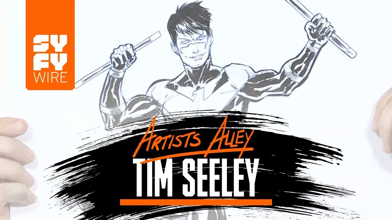 Tim Seeley Sketches Nightwing (Artists Alley) | SYFY WIRE