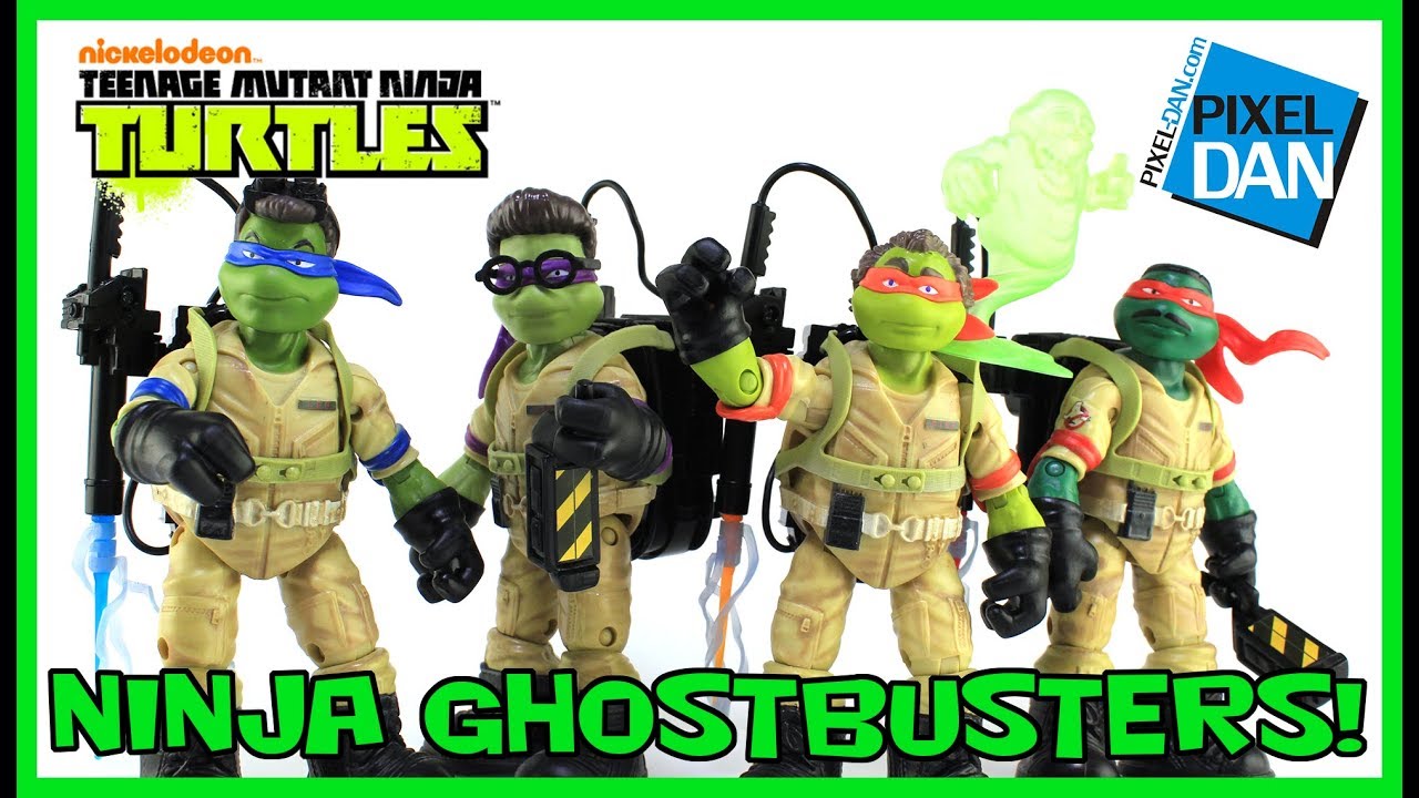 Ninja Ghostbusters Teenage Mutant Ninja Turtles Figures Video Review