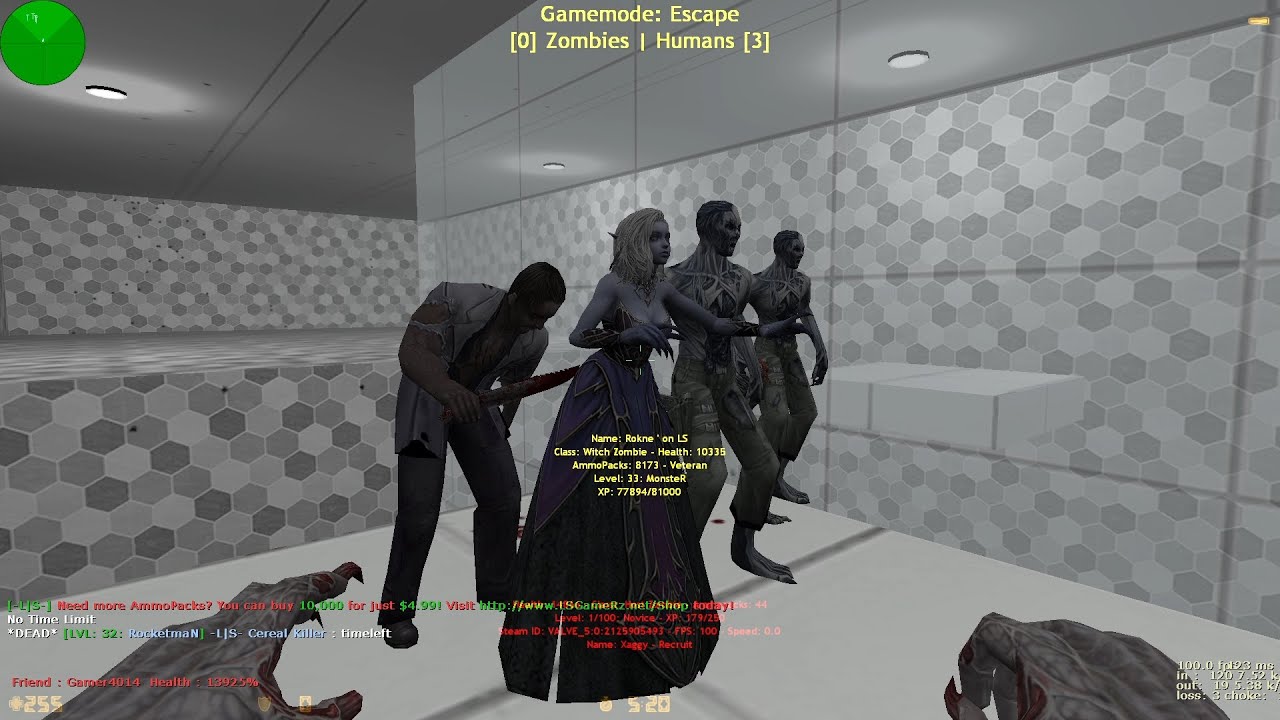 Counter Strike 1.6 -L|S- Zombie Escape