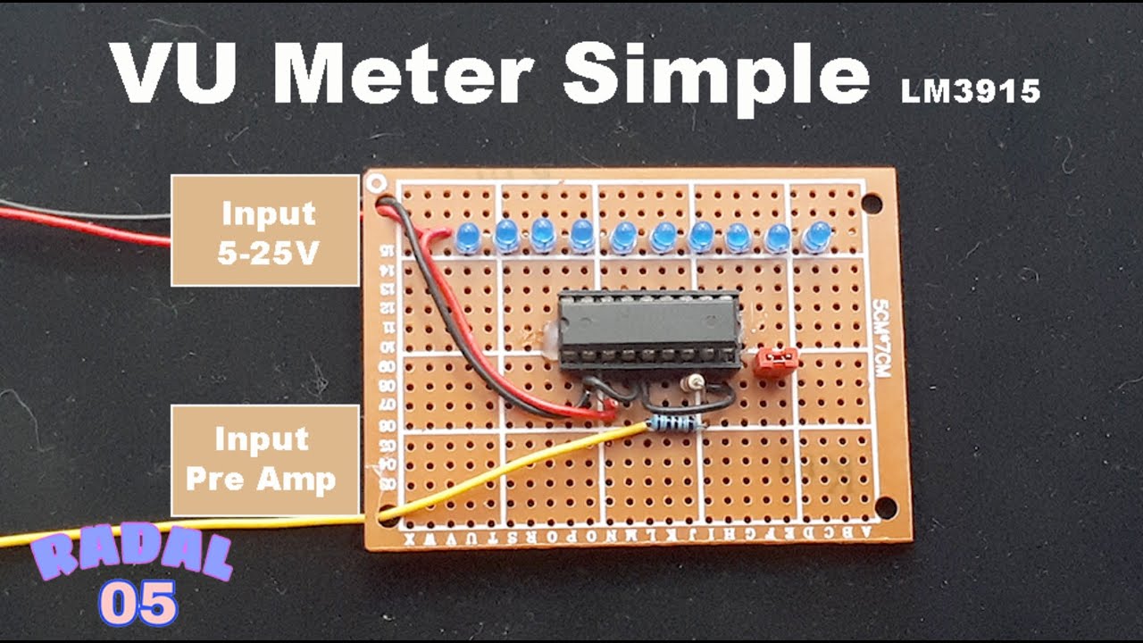 Как сделать индикатор уровня звука на LM3915 Простая схема