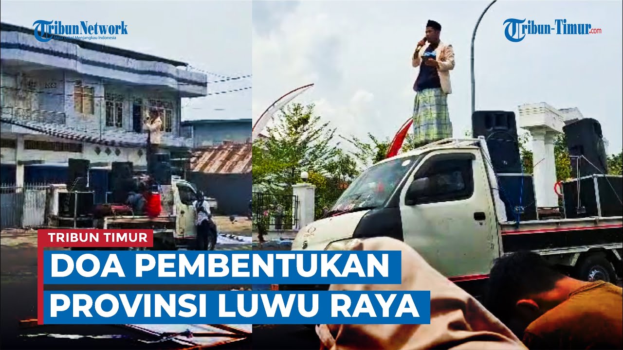 Shaf di Jalan Raya, Doa dan Orasi Menggema untuk Provinsi Luwu Raya