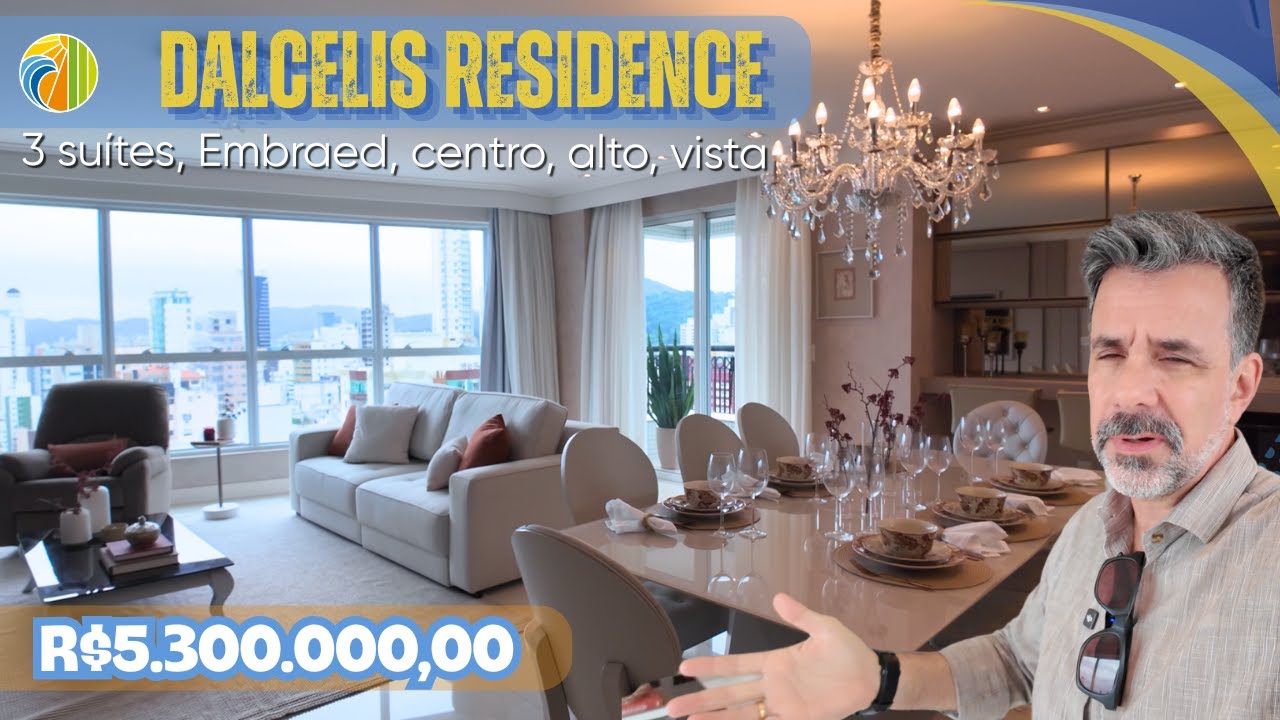 Dalcelis Residence. 3 SUÍTES + HIDRO: Apartamento de Luxo no Coração de Balneário Camboriú