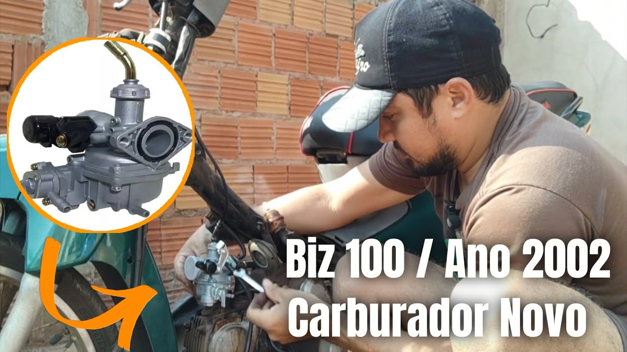 Como Trocar o Carburador da Biz 100 ano 2002 /  Passo a Passo