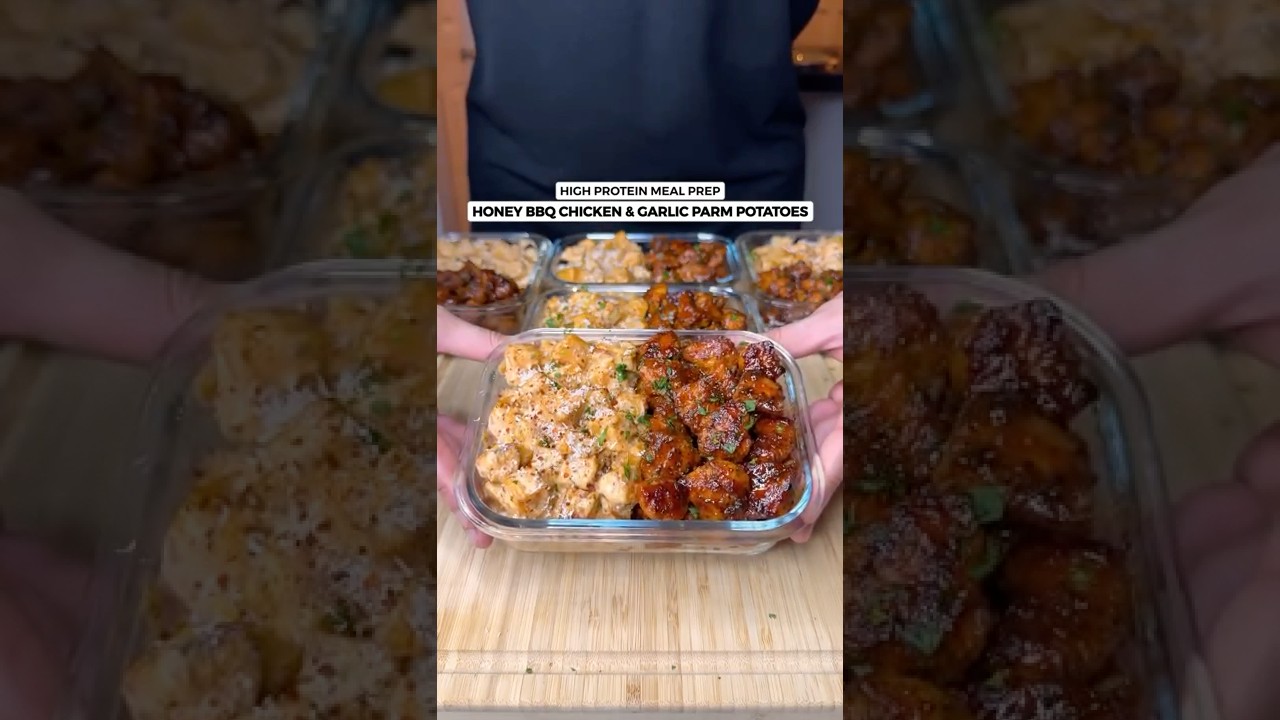Want Delicious High Protein Meals? Try This Honey BBQ Chicken & Garlic Parmesan Potatoes! 