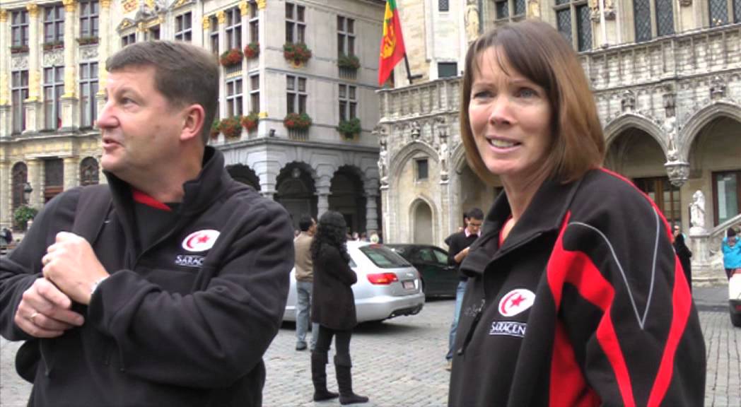 Sarries Fans in Brussels