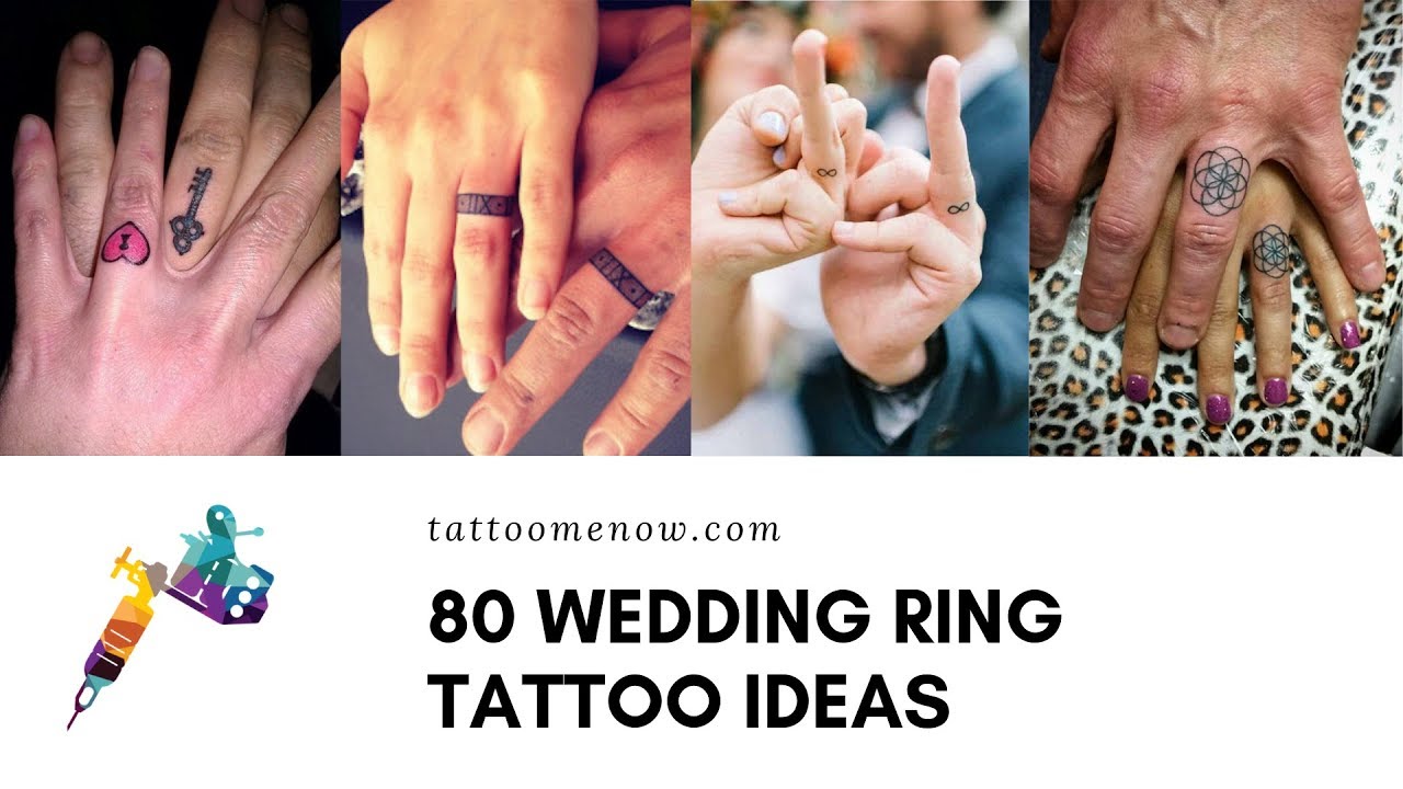 80 Wedding Ring Tattoo Ideas and Designs