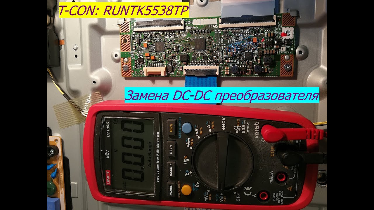Samsung UE40J5100 нет изображения. T-con RUNTK5538TP.  Преобразователь  ISL98602IRAAZ (часть 2)