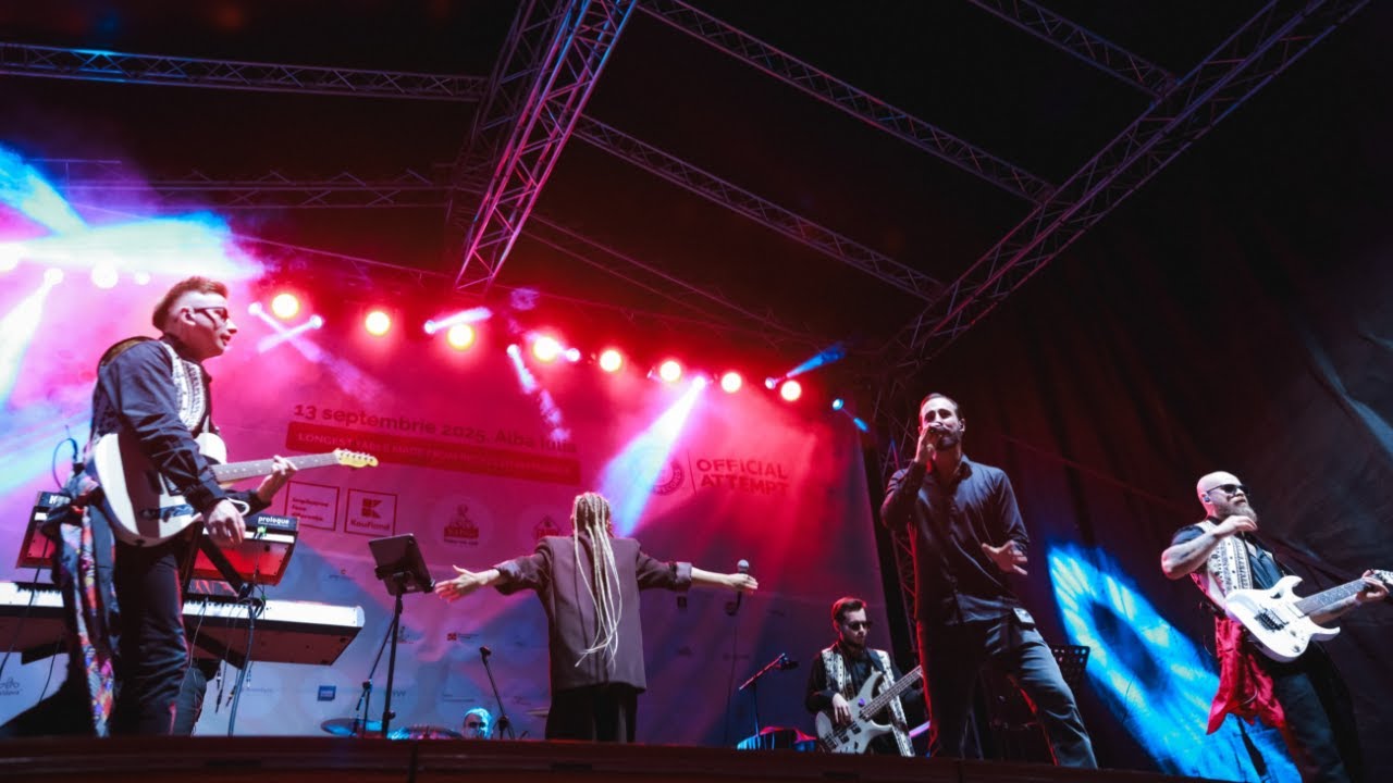 🌍 C.A. Band live la Masa care unește (Record Mondial Alba Iulia) | Trenulețul – Cover 🎶
