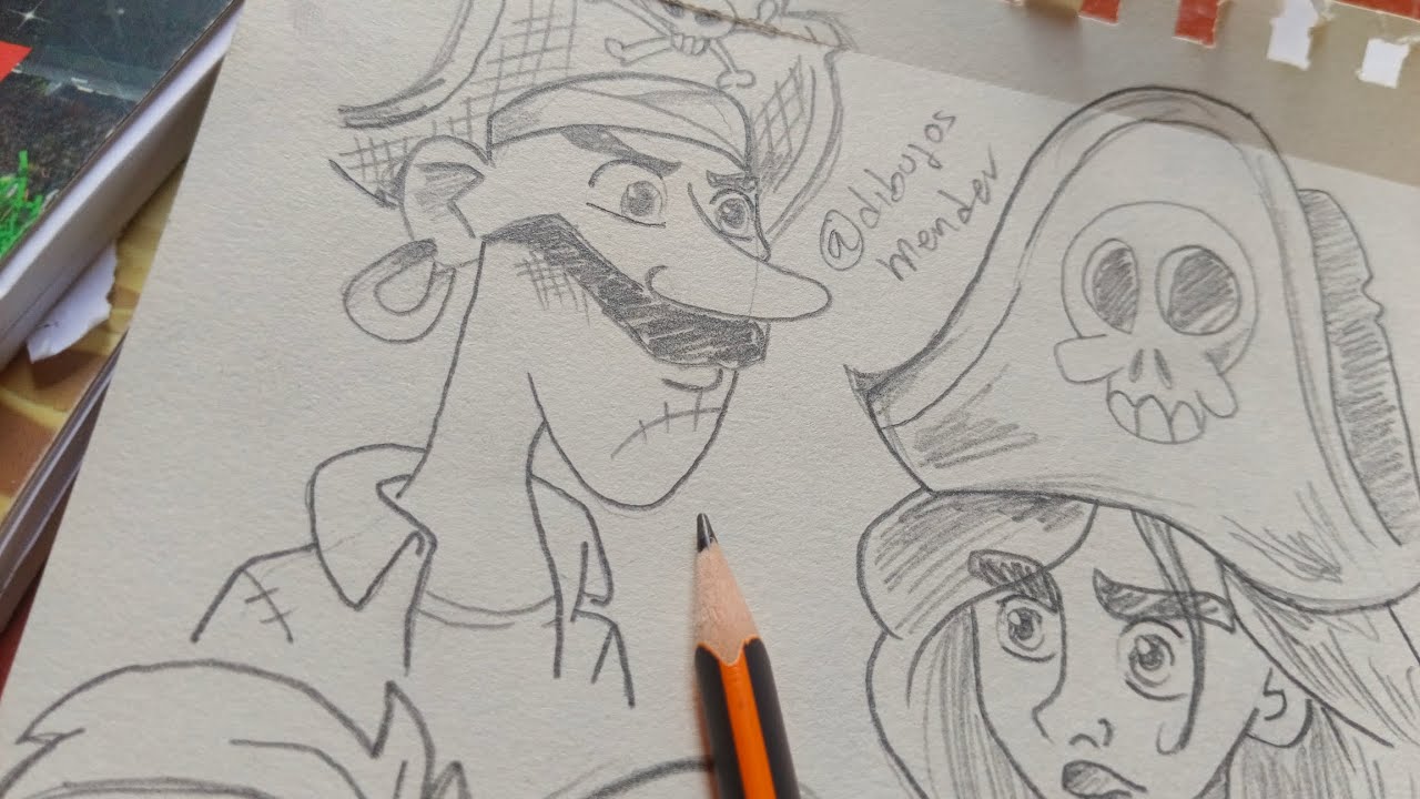 Aprende a dibujar al capitán garfio 😀🐦 con este tutorial fácil aprenderás a dibujar 