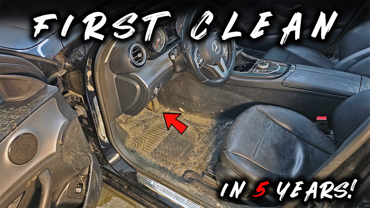 Deep Cleaning of a MUDDIEST Mercedes E220 / Interior Detailing ASMR