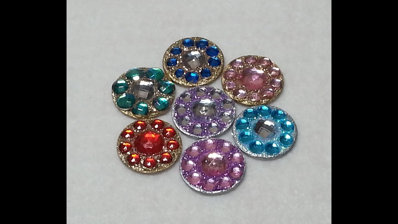 DIY~Sparkly Flower Center Embellishments Using D.T. Materials!