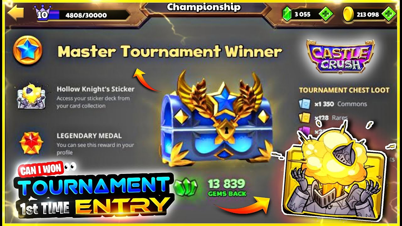 Castle Crush Hollow Knight Tournament Winning Strategy 😍 | Grandmaster Tournament Castle Crush 🔥