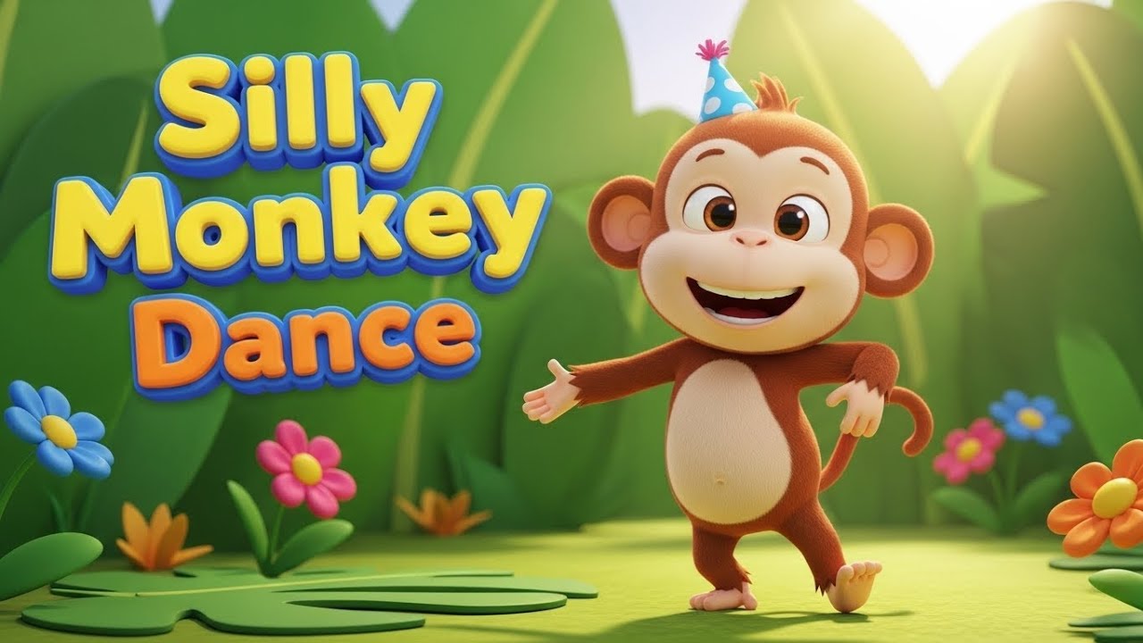 Silly Monkey Dance: A Fun Kids Nursery Rhyme Song! 🐒🎶