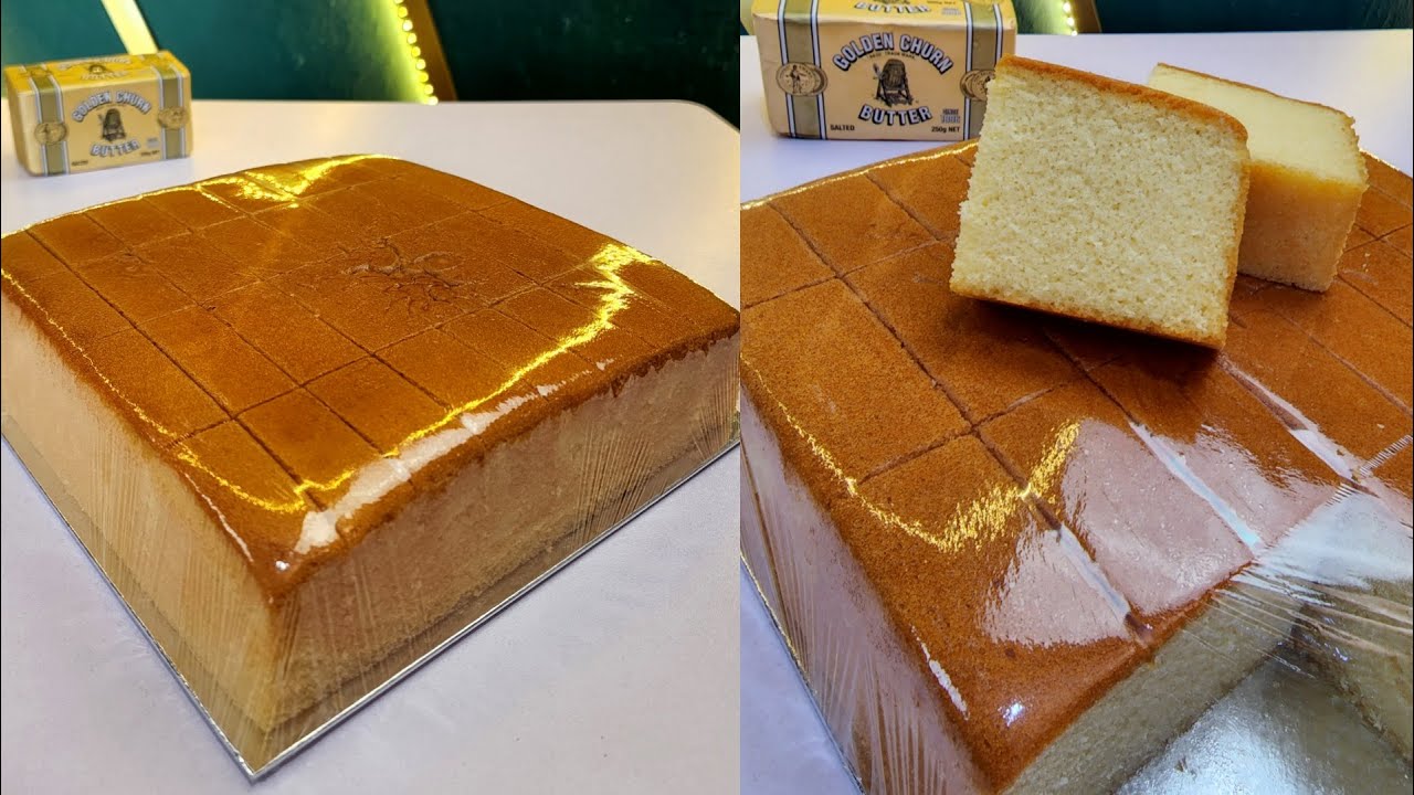 GOLDEN BUTTERCAKE VIRAL | Premium Thai Buttercake | Tips Kek Butter ANTI-GAGAL!!!