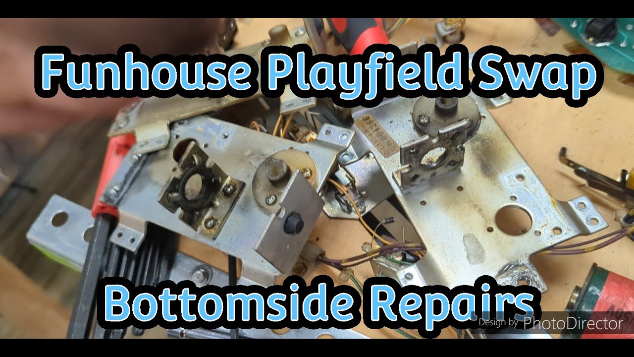 Funhouse Pinball Playfield Swap: Bottomside Repairs / Maintenance