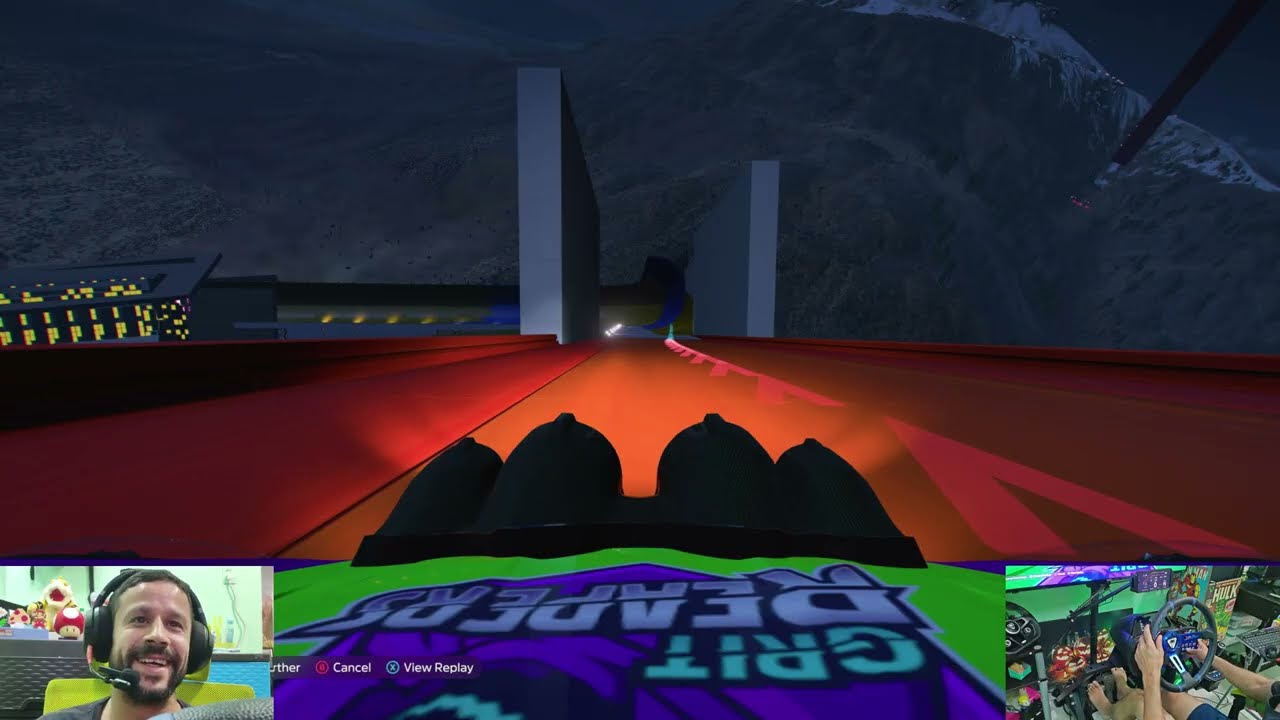Forza Horizon 5 with Direct Drive on Custom Track.
