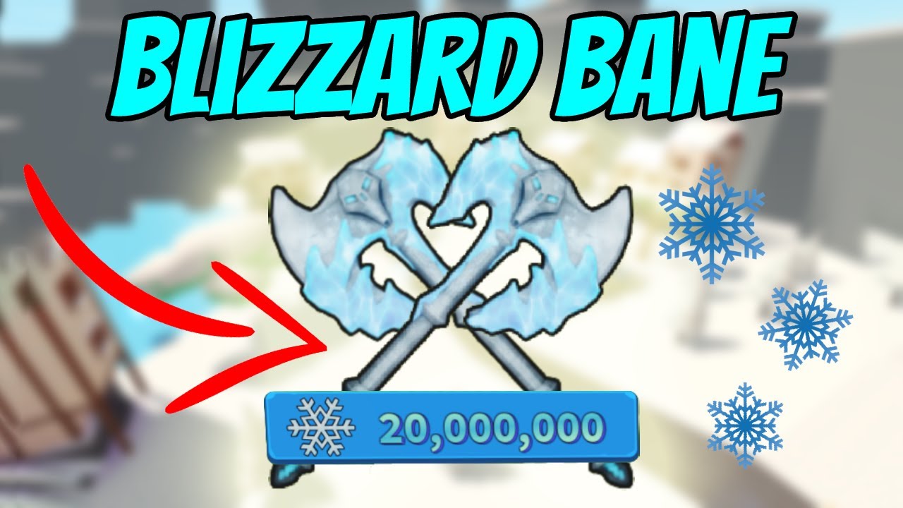 Buying the BLIZZARD BANE SWORD | Better than Scythe? | Roblox Giant Simulator