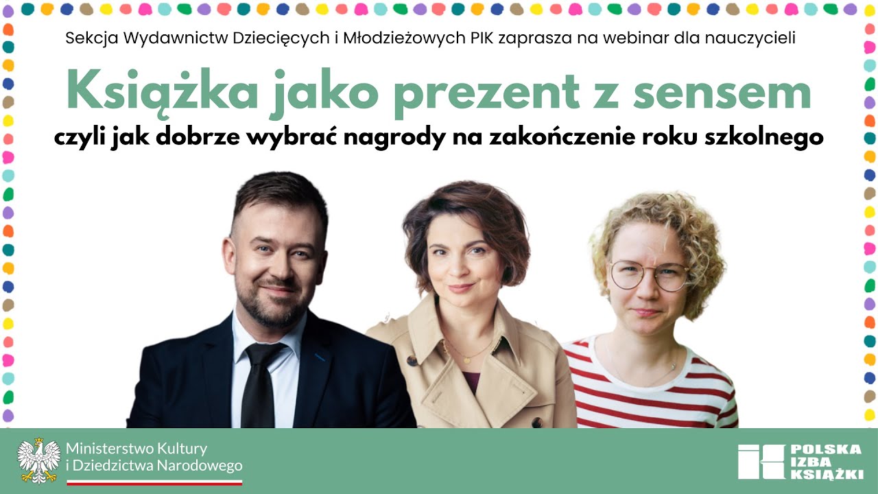 Książka jako prezent z sensem - webinar dla nauczycieli 21 05 2025
