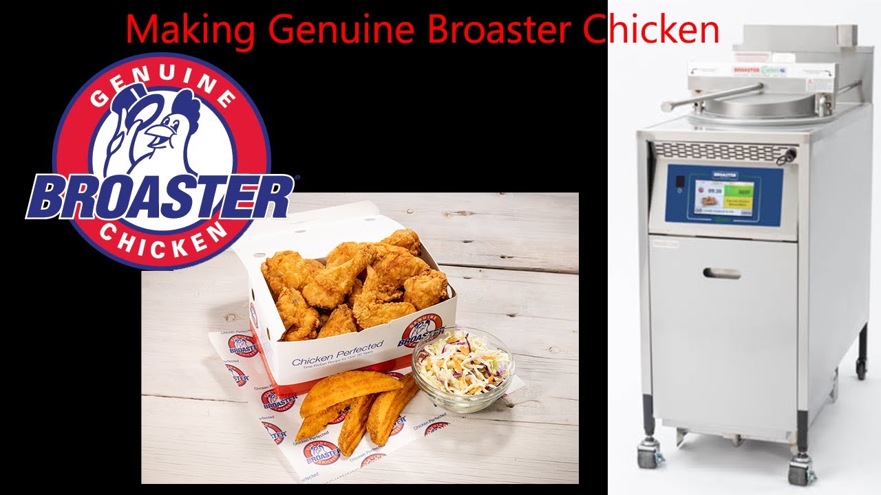 Genuine Broaster Chicken using a Broaster Pressure Fryer. 12 minutes juicier better tasting chicken.