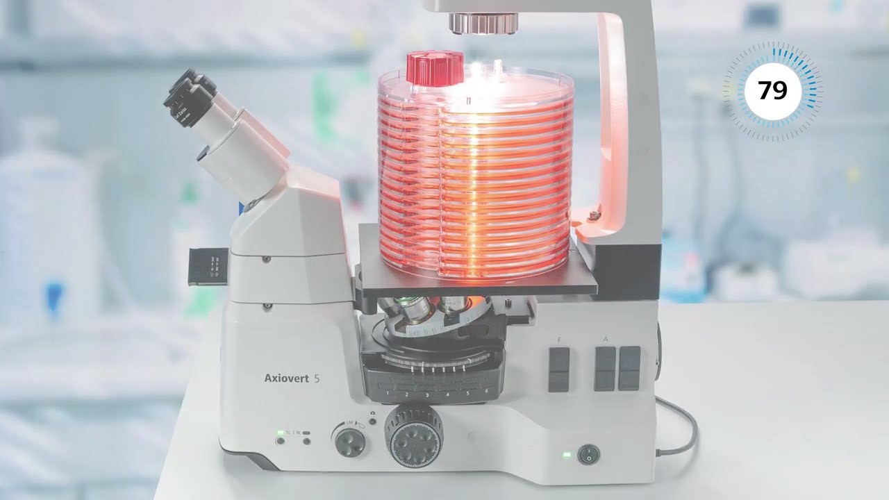 Highlights of the inverse microscope Zeiss Axiovert 5