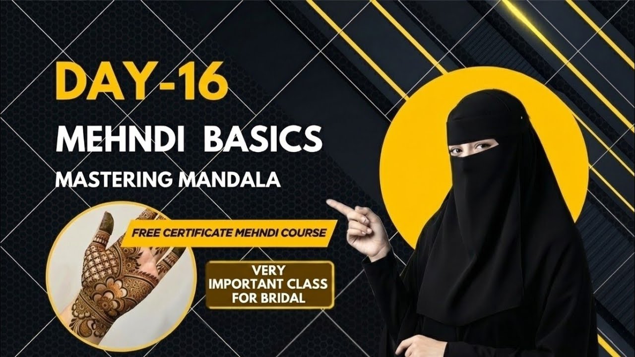 Free Online Mehndi Course With Certificate Day-16 (2026)