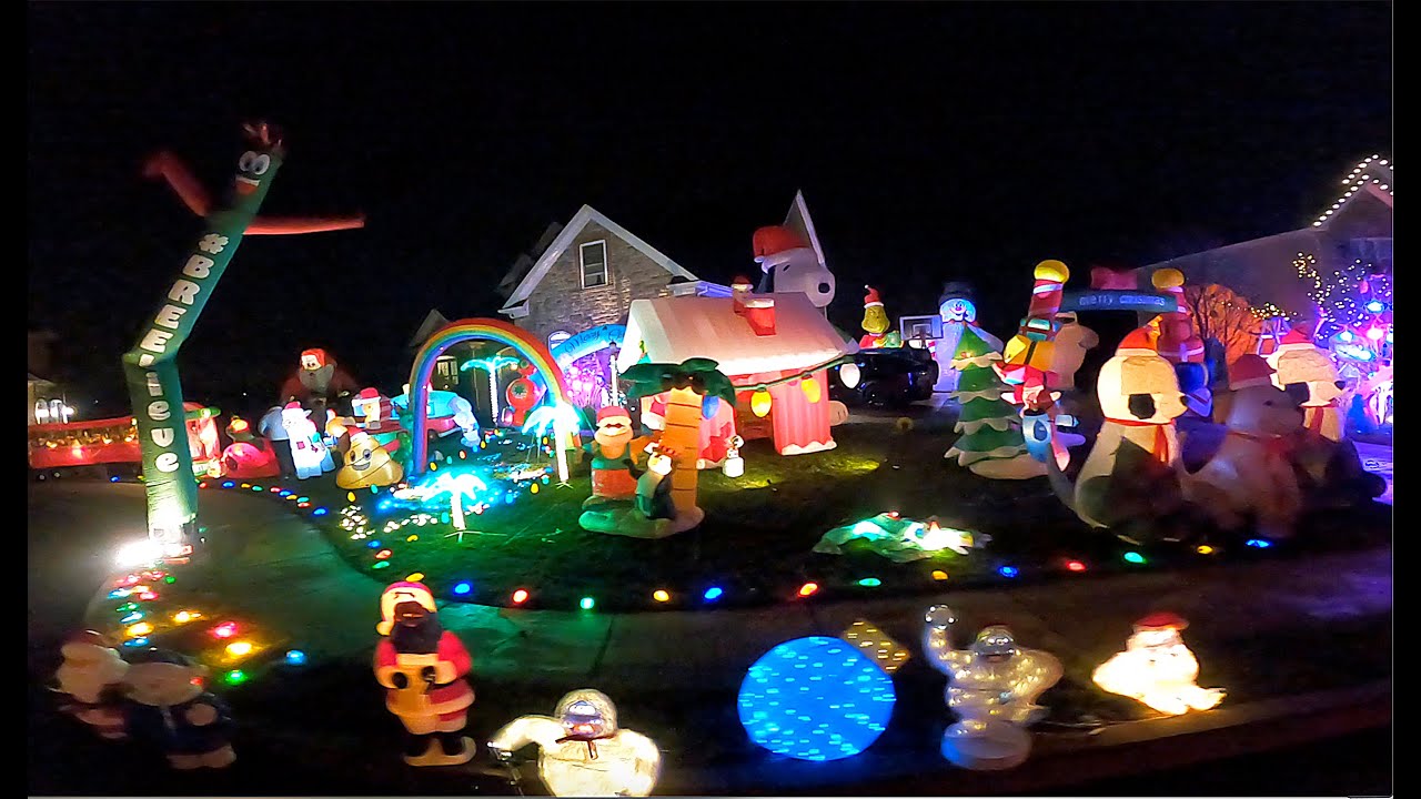 Christmas Lights Spectacular Inflatables Display | Europeana Circle, Camp Hill, Pa.