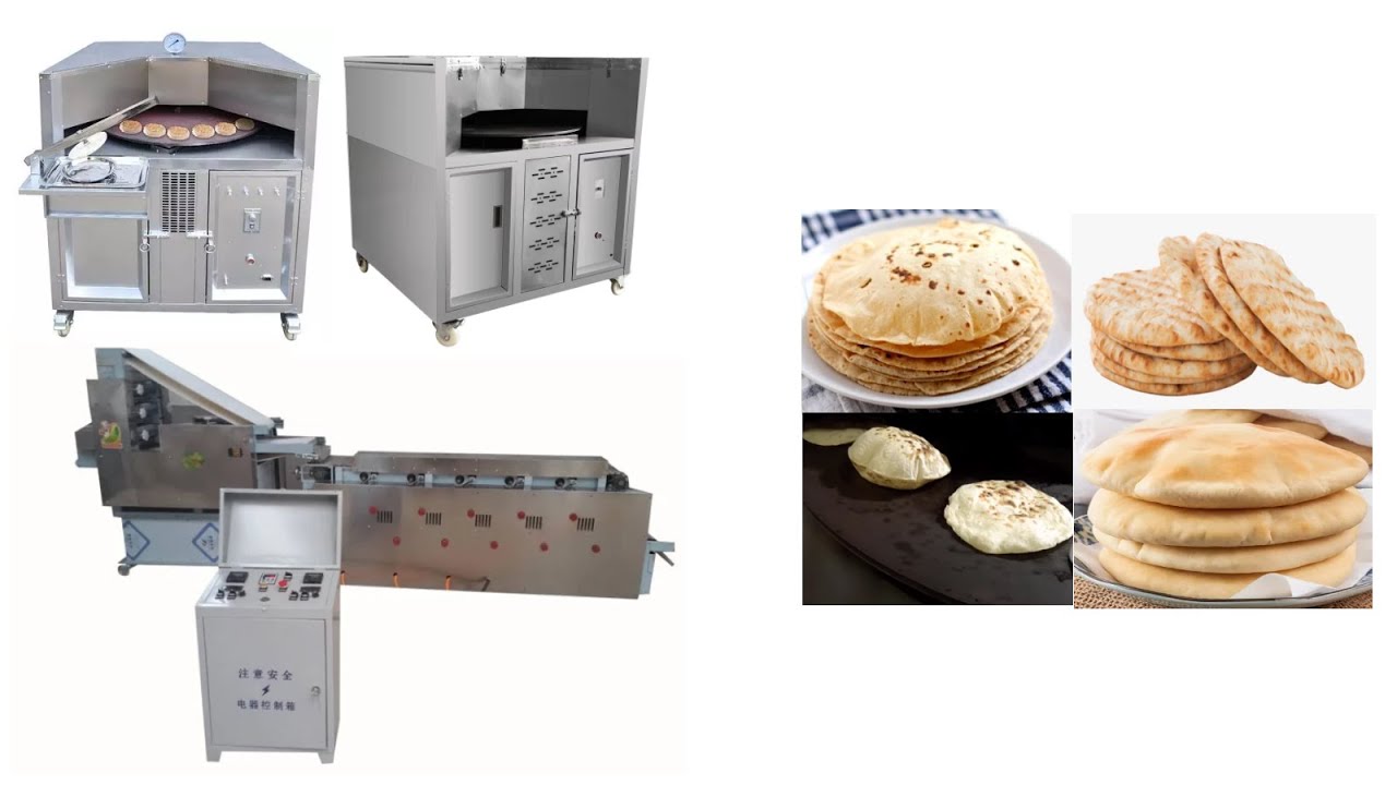 RM Automatic Arabic flat naan pita bread bake roti oven,best chapati roti maker making machine price