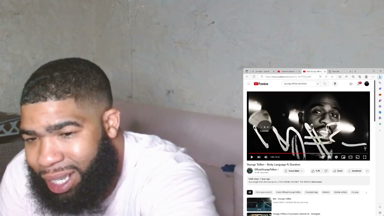Youngs Teflon - Body Language ft Stardom|Reaction