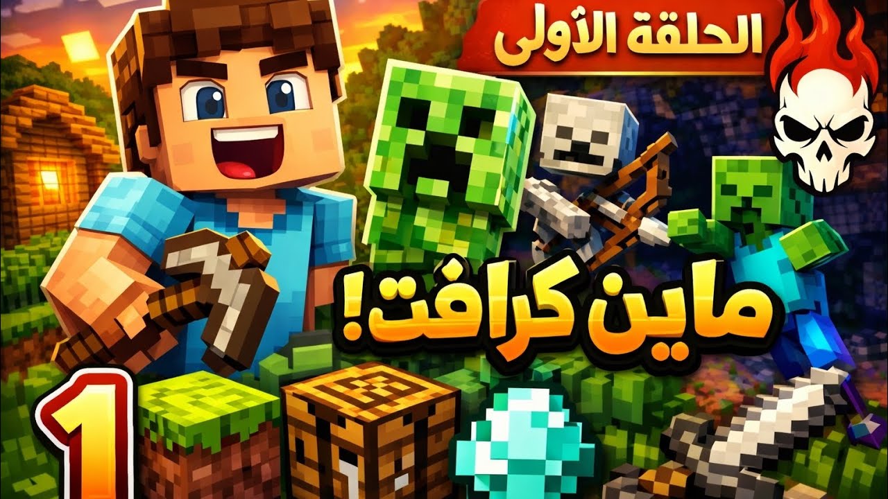 الحلقة الأولى1️⃣🔥ماين كرافت🔥التطور الرهيب🎉