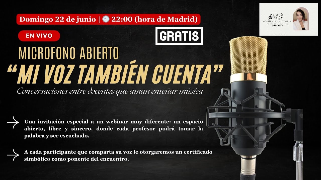 Conversación entre docentes : el webinar “Mi voz también cuenta”