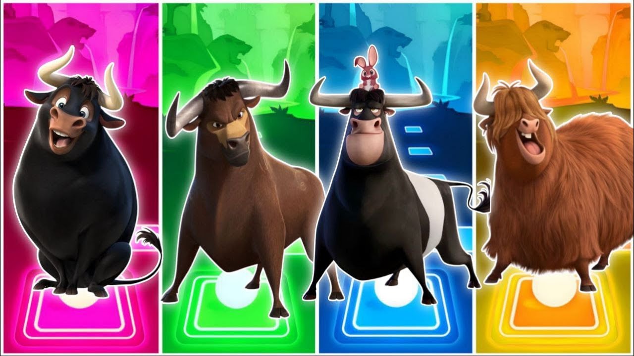 Фердинанд 🆚 Забавная корова 🆚 Забавный мамонт 🆚 Забавная лошадь | Танец с гробом | Плиточный прыжок