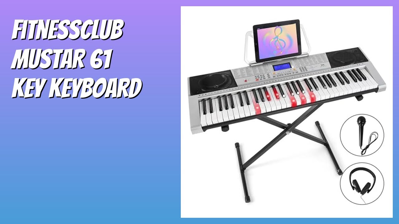 REVIEW (2026): Fitnessclub MUSTAR 61 Key Keyboard. Features