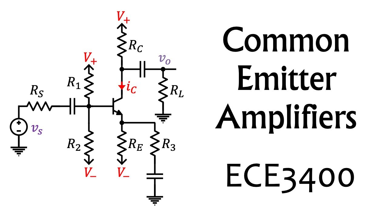 ECE3400 Lecture 13: Common Emitter Amplifiers (Analog Electronics, Georgia Tech course)