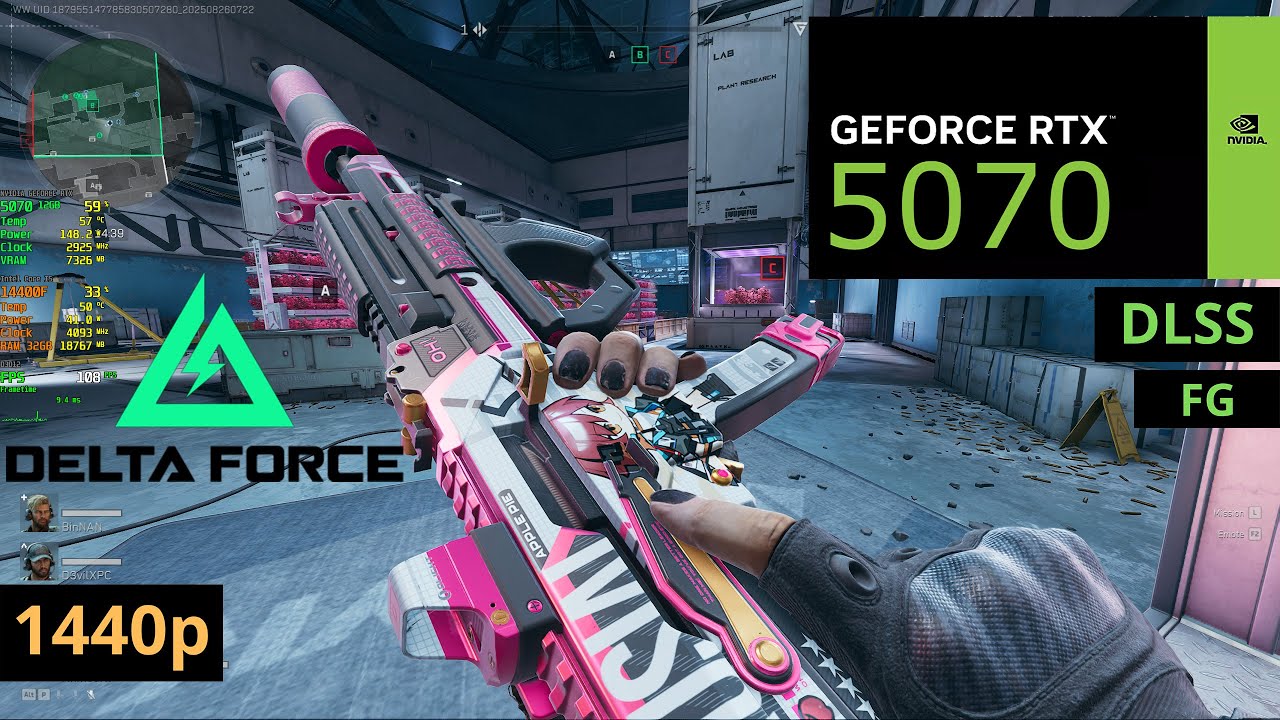Delta Force | RTX 5070 12GB | DLSS | FG | 1440p | Maximum Settings | FPS Test