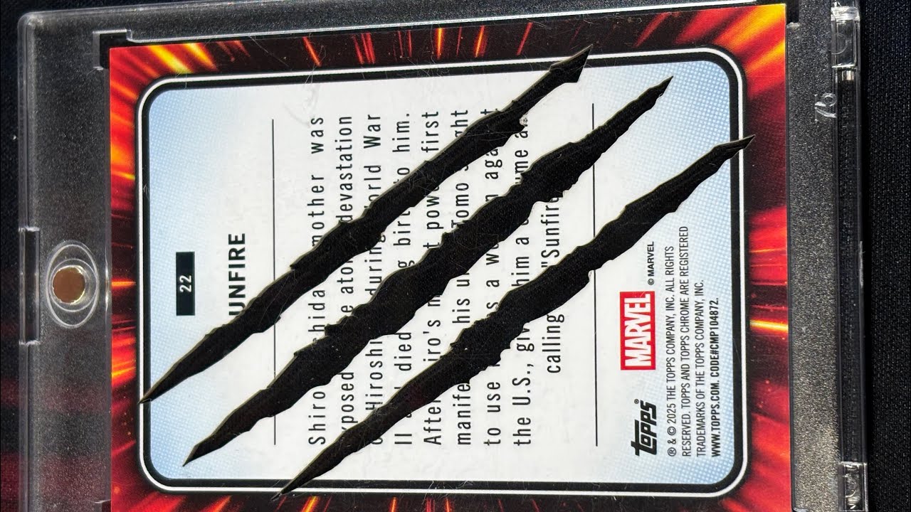 2025 Topps marvel chrome opening; clawed card hit…guess the color!?!?