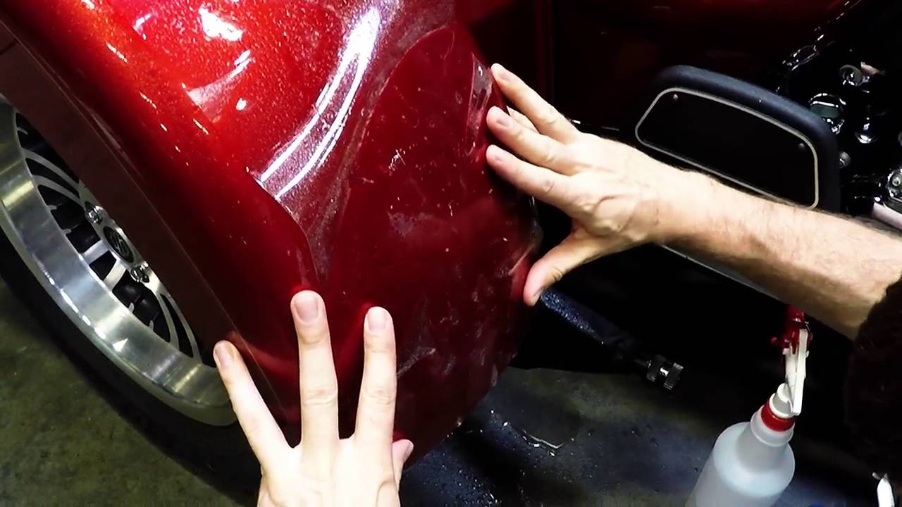 Harley Trike XPEL paint protection clear bra
