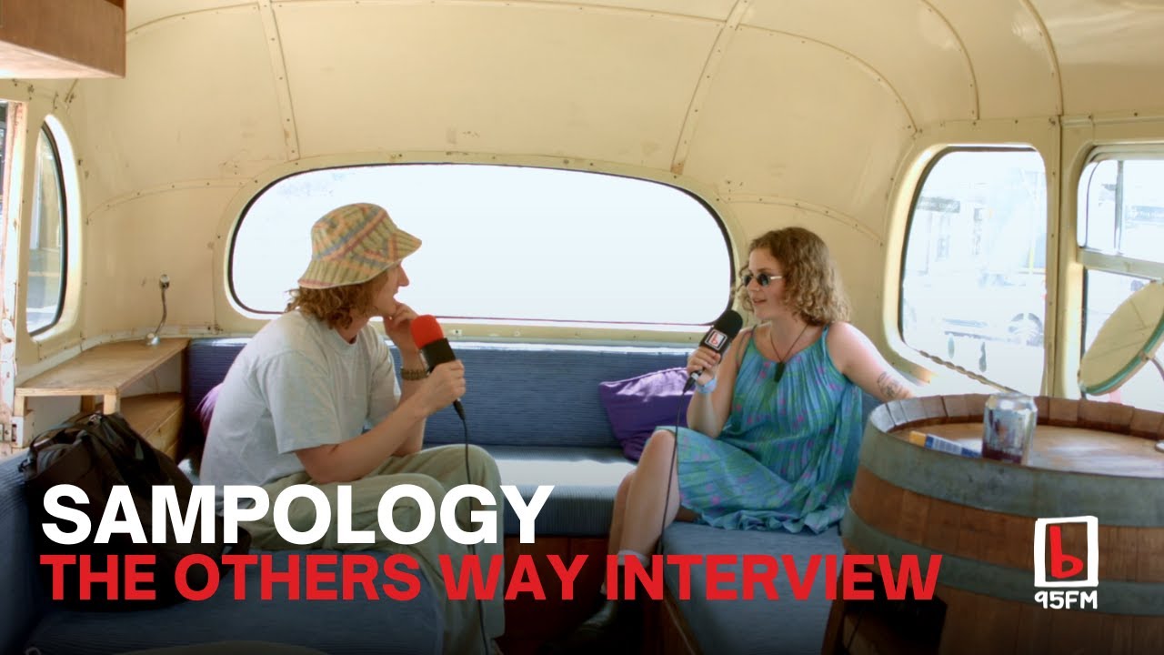 Sampology hops on the 95bFM Bus at The Others Way