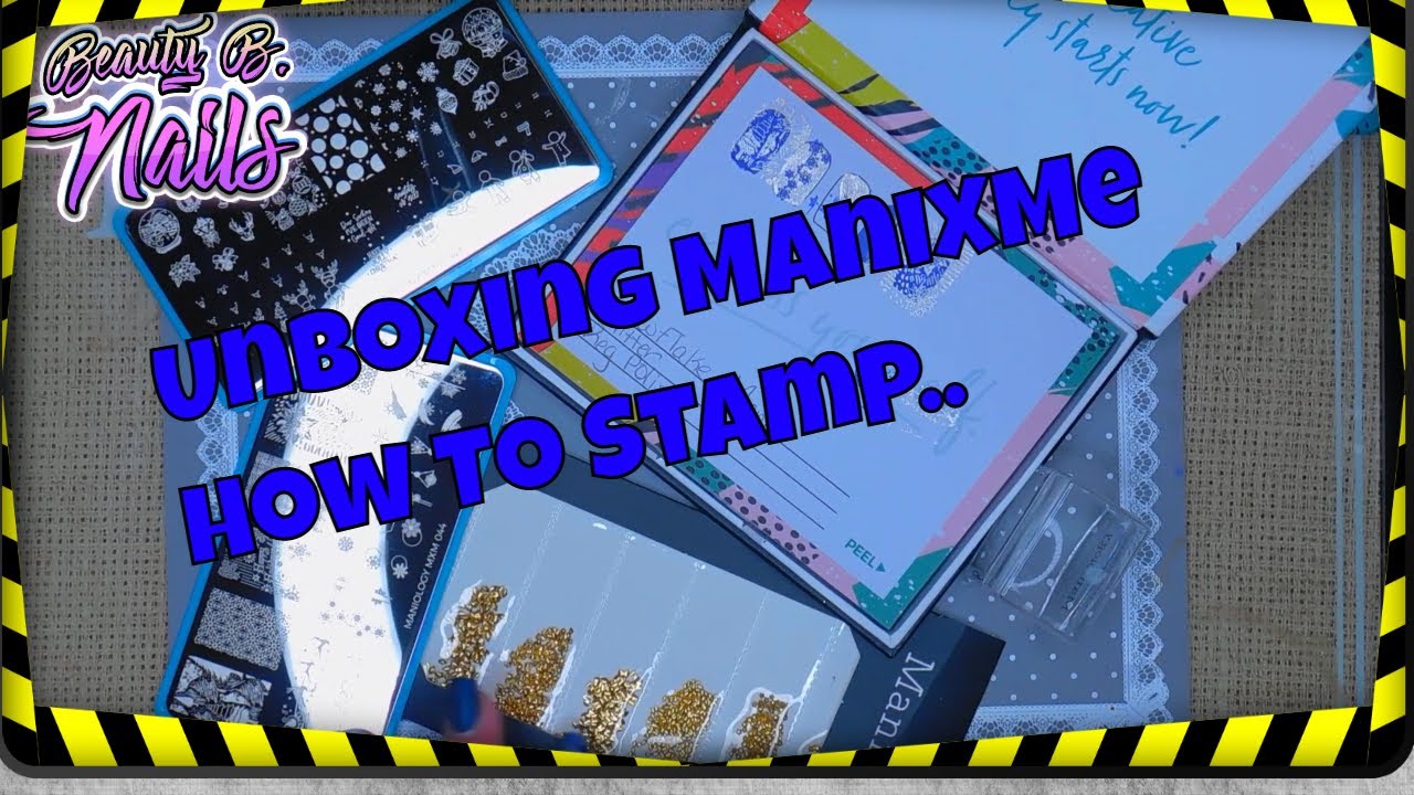 Reviewing ManiXMe Box...How to Stamp At Home!!!!