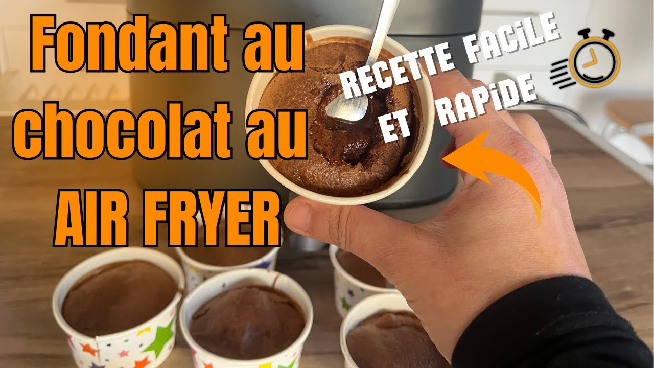 ✨Mes Fondant au chocolat c&oelig;ur coulant qui ont fait des +3MILLIONS de vues au AIRFRYER