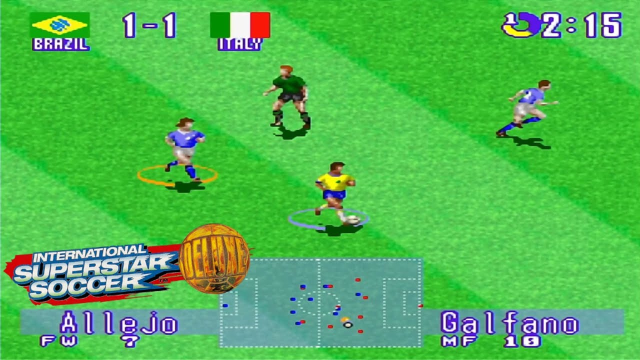 BRASIL VS ITÁLIA 1994 | INTERNATIONAL SUPERSTAR SOCCER DELUXE | SUPER NINTENDO | GAMEPLAY FULL HD