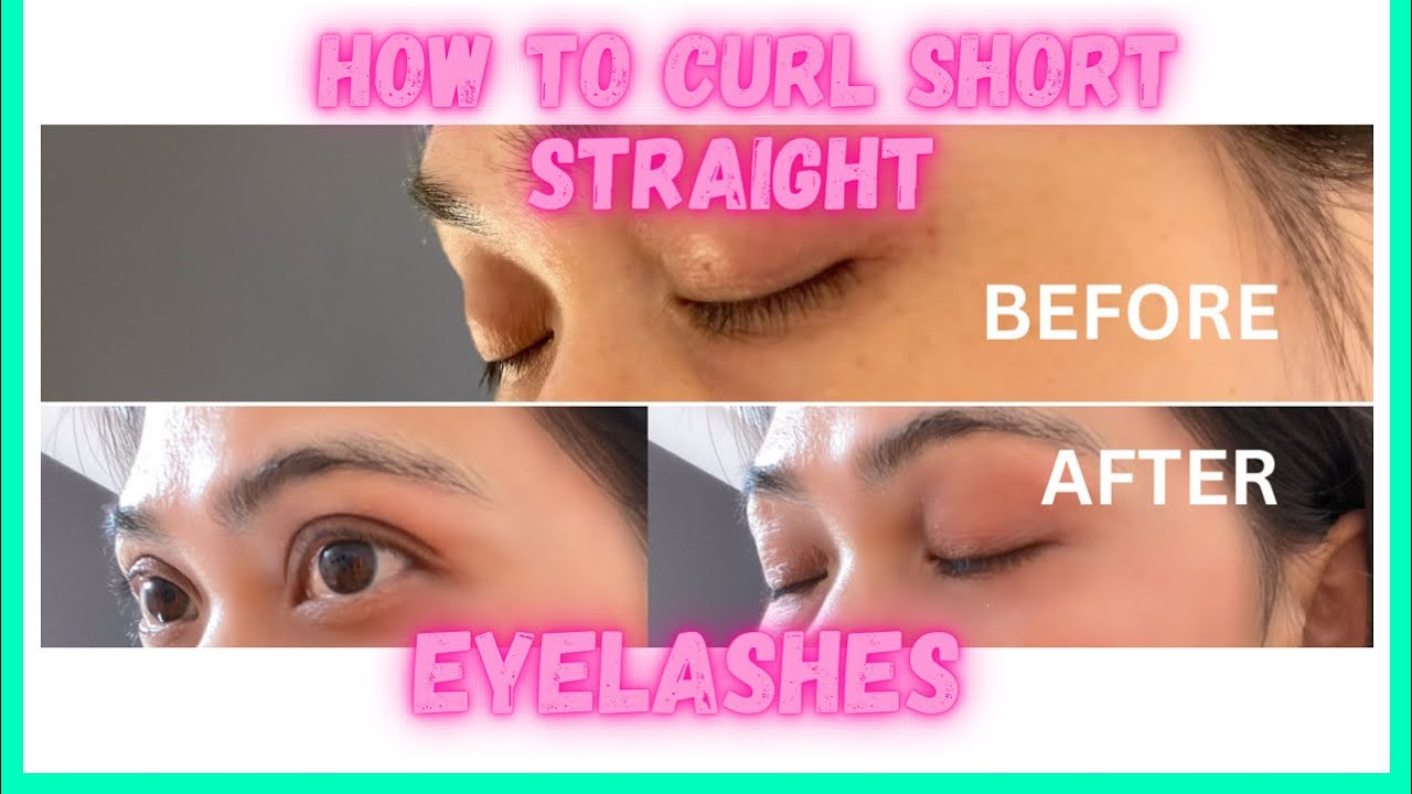 РЕВОЛЮЦИОННЫЙ ЛАЙФХАК: КАК ЗАВИТЬ КОРОТКИЕ ПРЯМЫЕ РЕСНИЦЫ? || Pink Gaey 💗