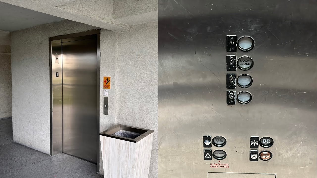 Worn-Out Westinghouse AE Hydraulic Elevator #2 @ Cupertino Hotel, Cupertino, CA