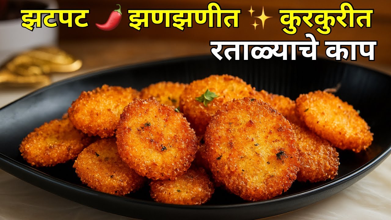 झटपट झणझणीत ✨ कुरकुरीत रताळ्याचे काप | Upvas Recipe | Crispy Sweet Potato Fry | Easy Healthy Snack |