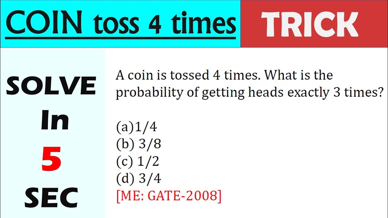 COIN TRICKS for probability questions