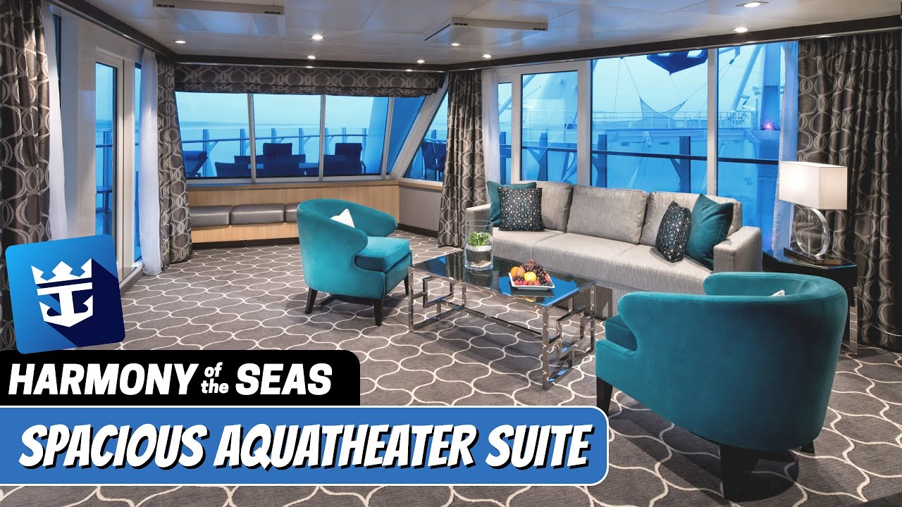 Harmony of the Seas | Spacious AquaTheater Suite with Large Balcony - 2 Bedrooms Tour & Review 4K