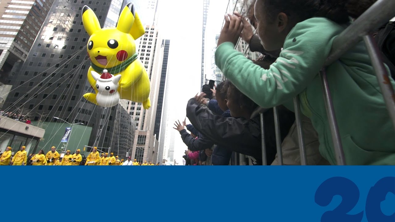 Отпразднуйте #Pokemon20 вместе с воздушным шаром Пикачу на Параде Macy's в честь Дня благодарения...