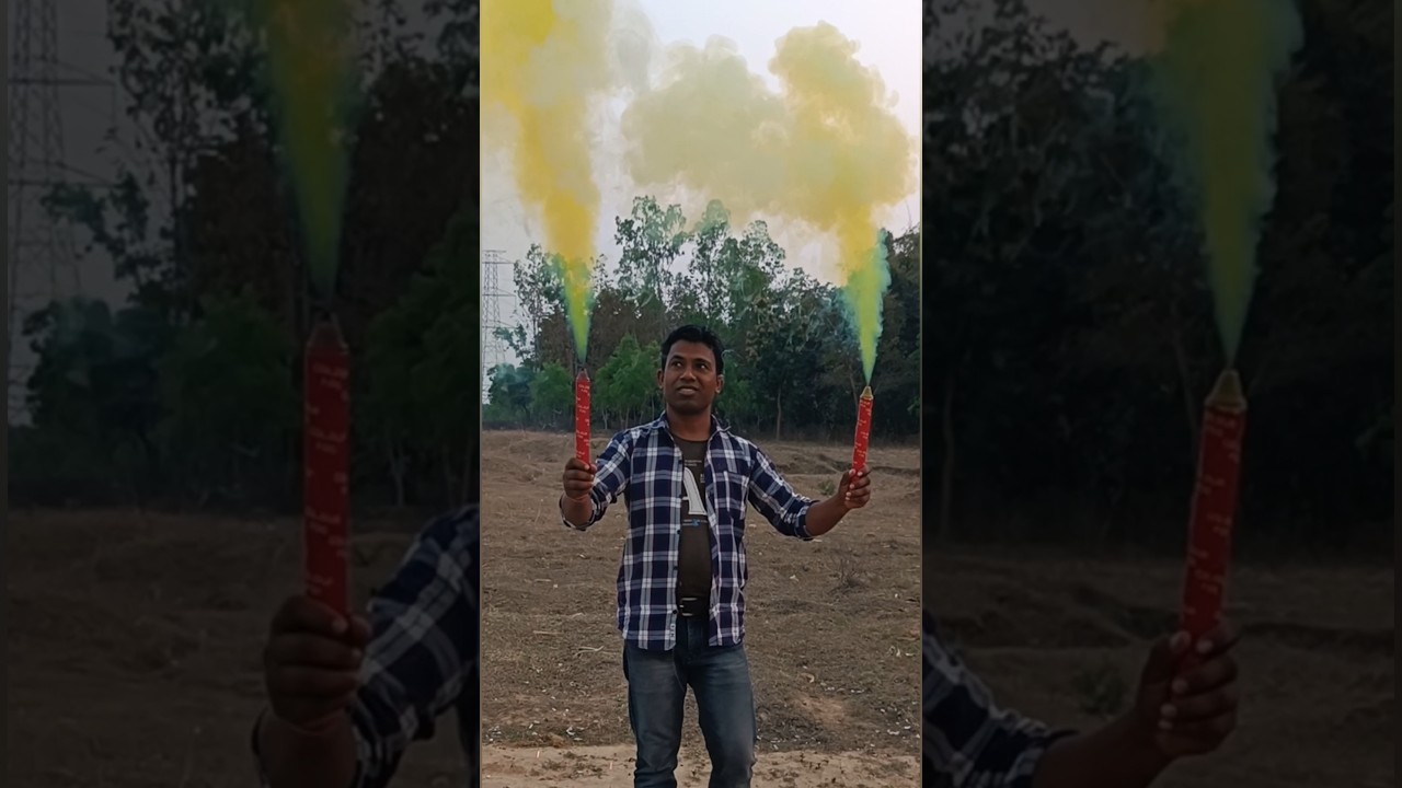Holi smoke fog #ramcharan110 #experiment #short_video #holi