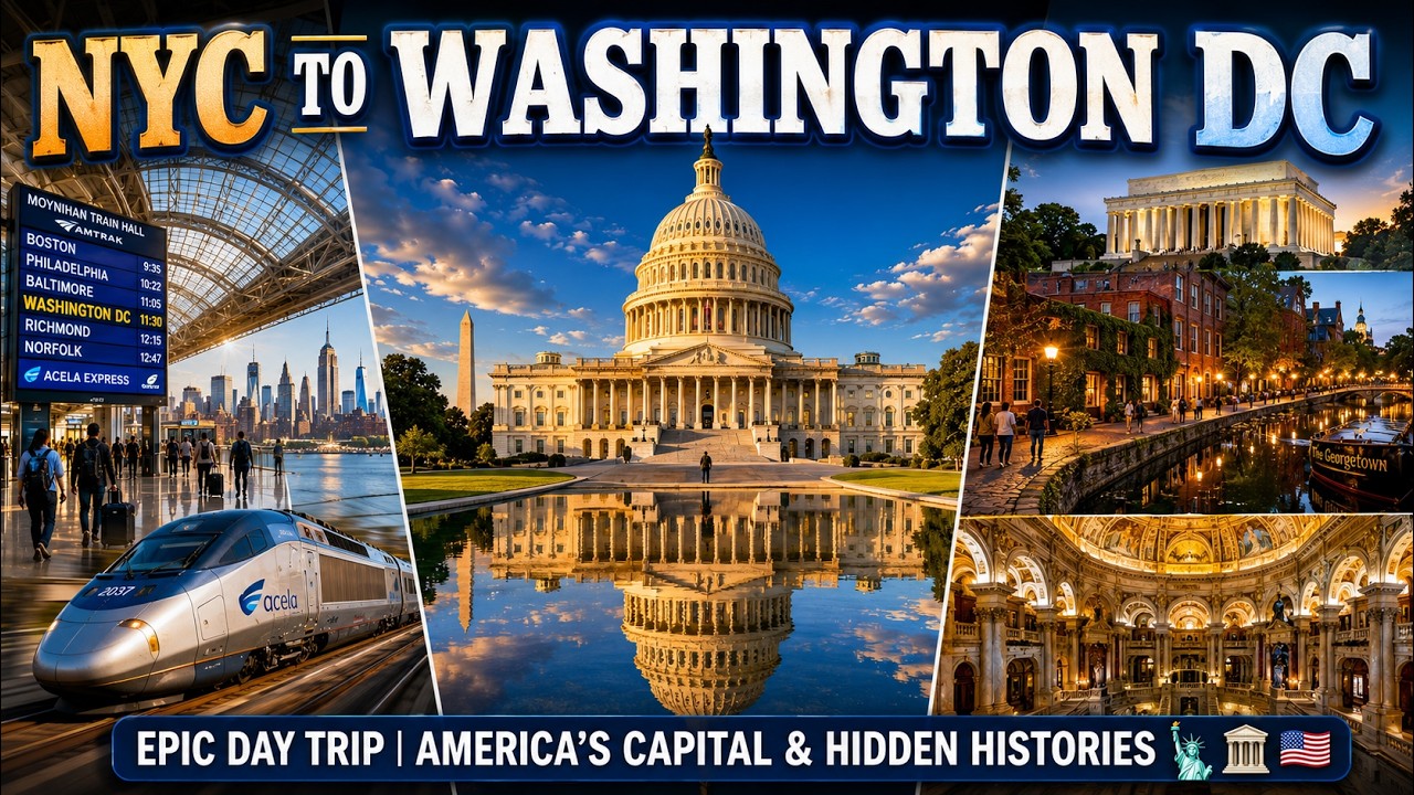 NYC to Washington DC: An EPIC Day Trip Through America's Capital & Hidden Histories!