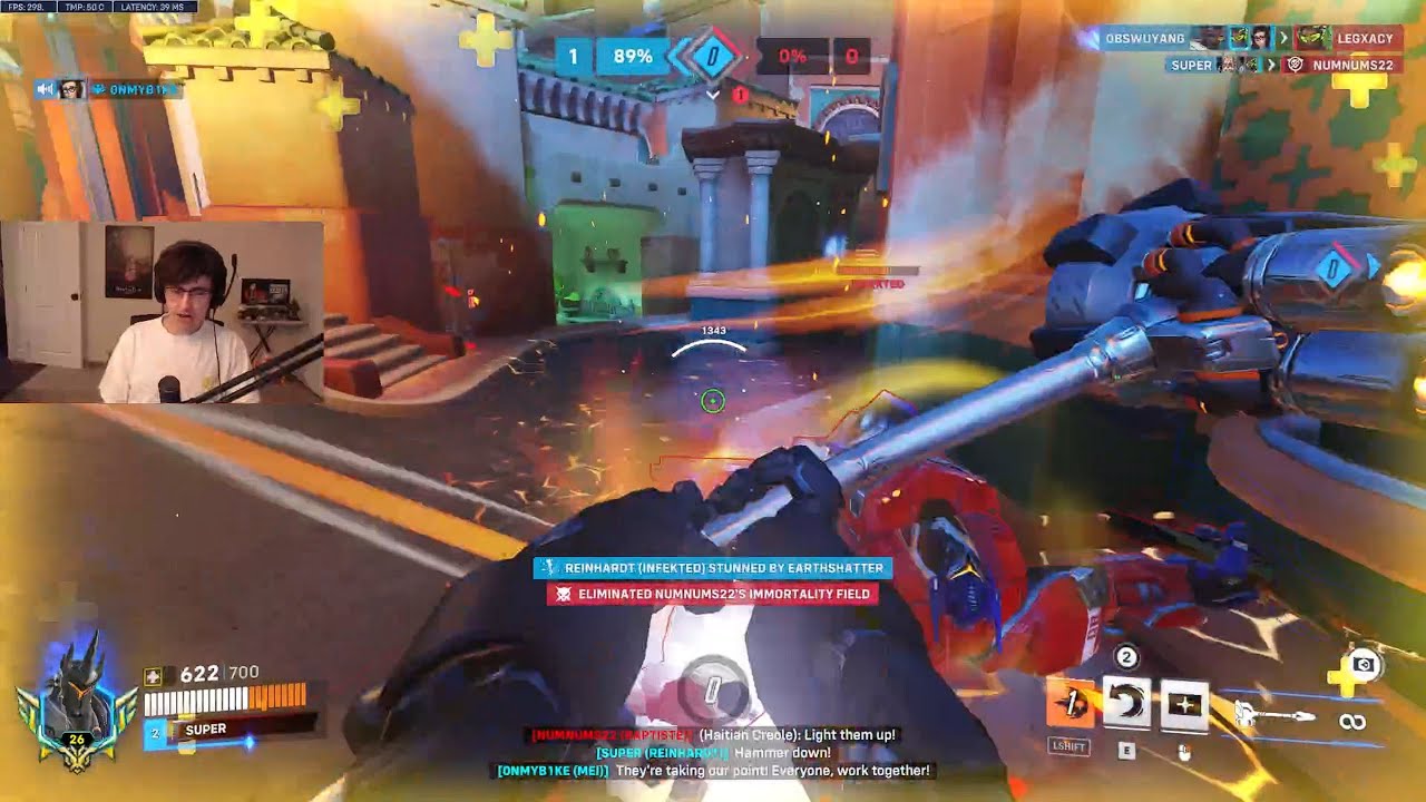 SUPER vs INFEKTED! REINHARDT GAMEPLAY OVERWATCH SEASON 18 TOP 500