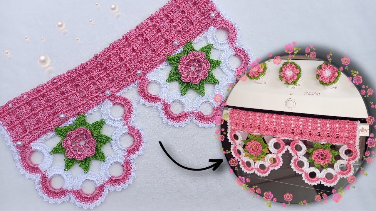 PUXADOR DE FOGÃO EM CROCHÊ PASSO A PASSO